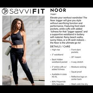 Savvi noor joggers